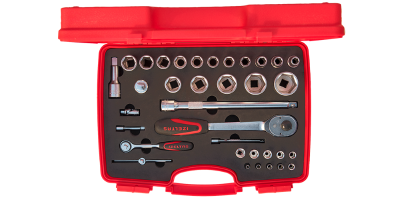 İzeltaş Altı Köşe Lokma Anahtar Takımı 1/4 - 1/2 İnç 35 Parça - İZELTAŞ