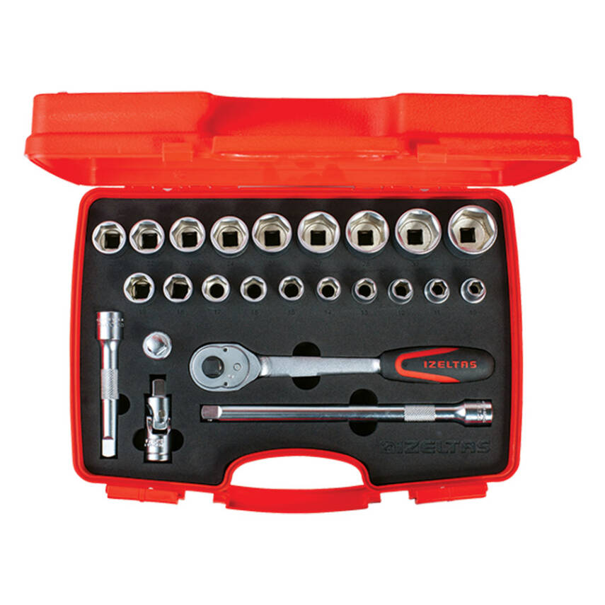 İzeltaş Altı Köşe Lokma Anahtar Takımı (24 Parça, mm) - 1