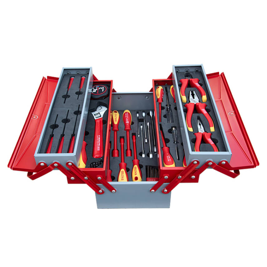 İzeltaş Elektrikçi Takım Çantası 5 Gözlü 45 Parça - 1