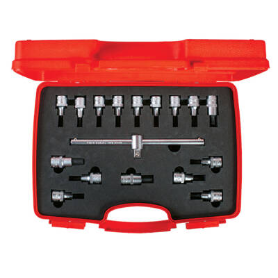 İzeltaş Lokmalı Allen Uç ve Star Torx Uç Takımı 1/2 İnç 17 Parça - İZELTAŞ