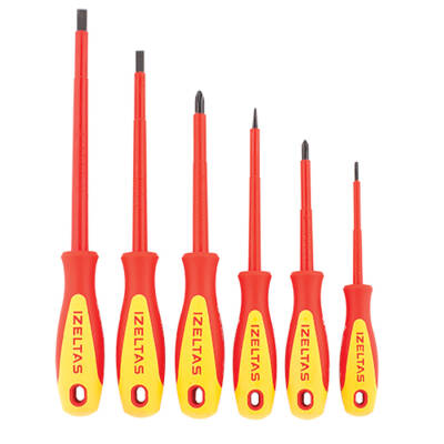İzeltaş Tornavida Seti Elektrikçi İzoleli 1000V (6 Parça) - 