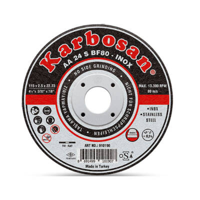 Karbosan İnox 115x1.0x22 25 Adet - 
