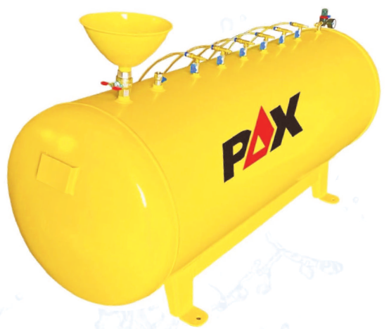 SIVI - KÖPÜK PÜSKÜRTME TANKI / YATAY - 2 Çıkışlı- 200 LT. - 1